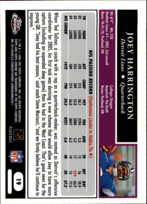 A0889- 2005 Topps Chrome FB Cards 1-200 +Rookies -You Pick- 15+ FREE US SHIP - Picture 37 of 379