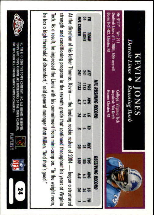 A0889- 2005 Topps Chrome FB Cards 1-200 +Rookies -You Pick- 15+ FREE US SHIP - Picture 47 of 379