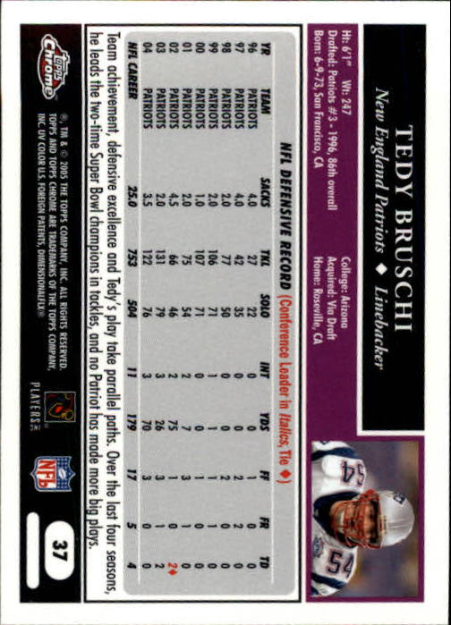 A0889- 2005 Topps Chrome FB Cards 1-200 +Rookies -You Pick- 15+ FREE US SHIP - Picture 73 of 379