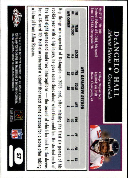 A0889- 2005 Topps Chrome FB Cards 1-200 +Rookies -You Pick- 15+ FREE US SHIP - Picture 113 of 379