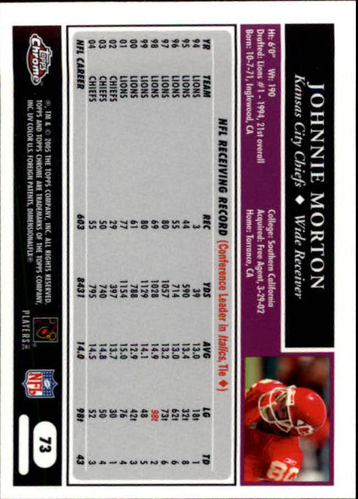 A0889- 2005 Topps Chrome FB Cards 1-200 +Rookies -You Pick- 15+ FREE US SHIP - Picture 145 of 379