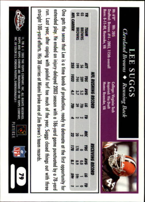 A0889- 2005 Topps Chrome FB Cards 1-200 +Rookies -You Pick- 15+ FREE US SHIP - Picture 157 of 379