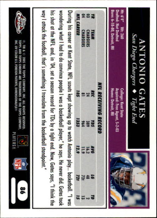 A0889- 2005 Topps Chrome FB Cards 1-200 +Rookies -You Pick- 15+ FREE US SHIP - Picture 171 of 379