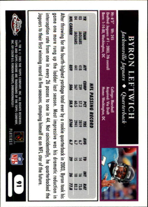 A0889- 2005 Topps Chrome FB Cards 1-200 +Rookies -You Pick- 15+ FREE US SHIP - Picture 181 of 379