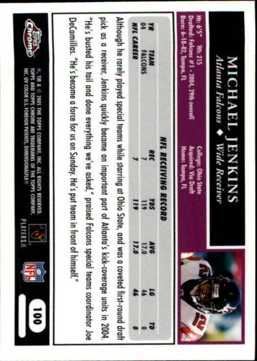 A0889- 2005 Topps Chrome FB Cards 1-200 +Rookies -You Pick- 15+ FREE US SHIP - Picture 199 of 379