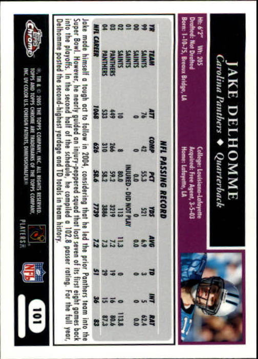 A0889- 2005 Topps Chrome FB Cards 1-200 +Rookies -You Pick- 15+ FREE US SHIP - Picture 201 of 379