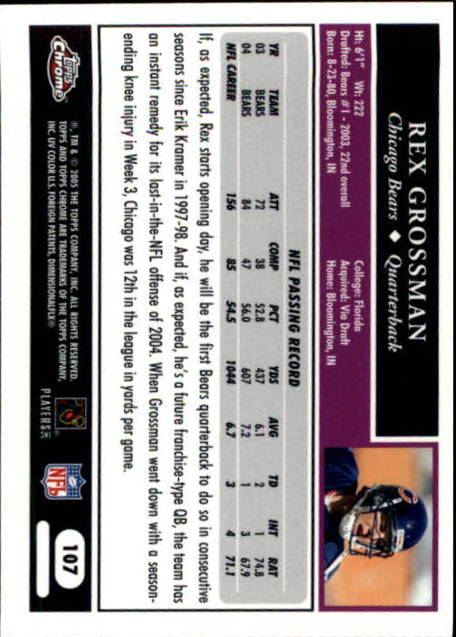 A0889- 2005 Topps Chrome FB Cards 1-200 +Rookies -You Pick- 15+ FREE US SHIP - Picture 213 of 379