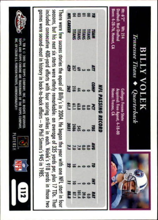 A0889- 2005 Topps Chrome FB Cards 1-200 +Rookies -You Pick- 15+ FREE US SHIP - Picture 225 of 379