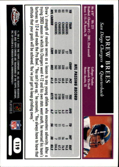 A0889- 2005 Topps Chrome FB Cards 1-200 +Rookies -You Pick- 15+ FREE US SHIP - Picture 239 of 379