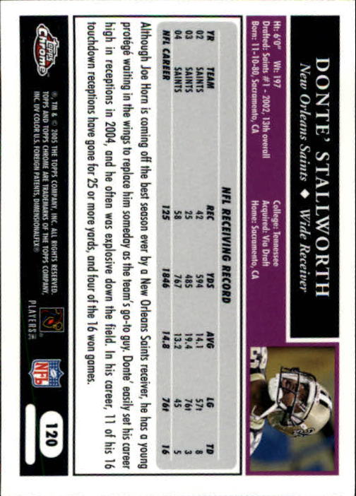 A0889- 2005 Topps Chrome FB Cards 1-200 +Rookies -You Pick- 15+ FREE US SHIP - Picture 241 of 379