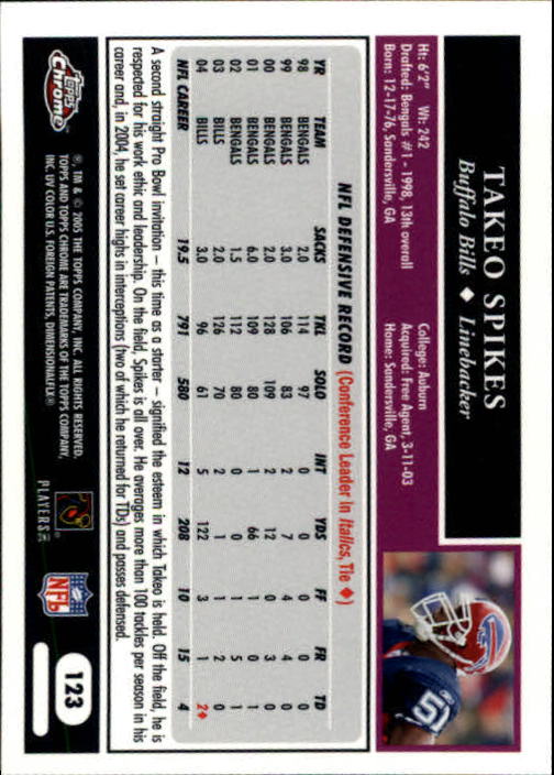 A0889- 2005 Topps Chrome FB Cards 1-200 +Rookies -You Pick- 15+ FREE US SHIP - Picture 247 of 379