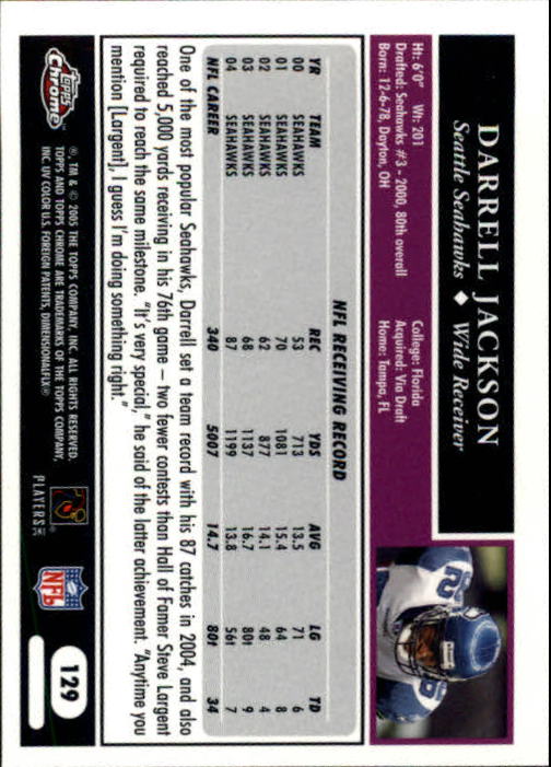 A0889- 2005 Topps Chrome FB Cards 1-200 +Rookies -You Pick- 15+ FREE US SHIP - Picture 259 of 379