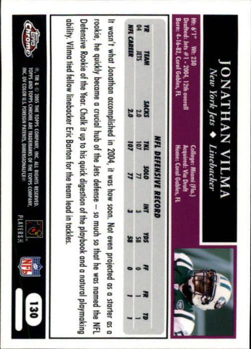 A0889- 2005 Topps Chrome FB Cards 1-200 +Rookies -You Pick- 15+ FREE US SHIP - Picture 261 of 379