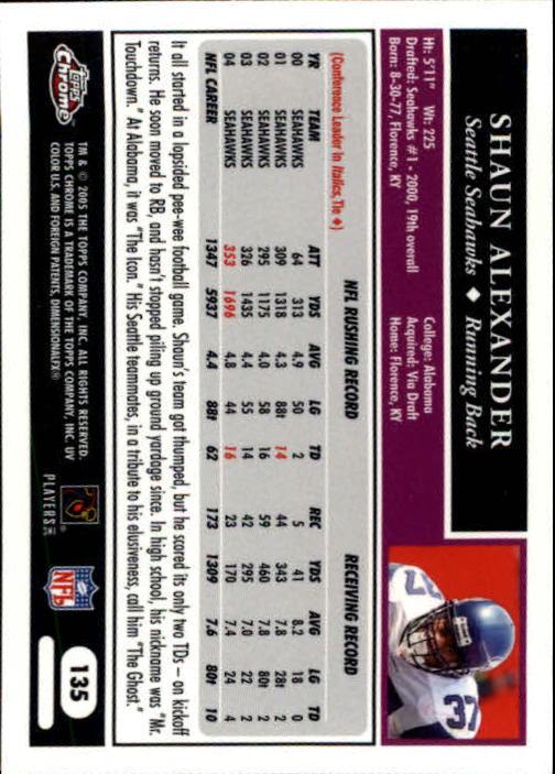 A0889- 2005 Topps Chrome FB Cards 1-200 +Rookies -You Pick- 15+ FREE US SHIP - Picture 271 of 379