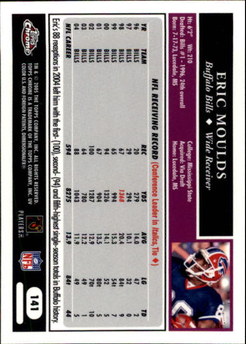 A0889- 2005 Topps Chrome FB Cards 1-200 +Rookies -You Pick- 15+ FREE US SHIP - Picture 283 of 379