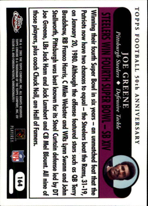 A0889- 2005 Topps Chrome FB Cards 1-200 +Rookies -You Pick- 15+ FREE US SHIP - Picture 327 of 379