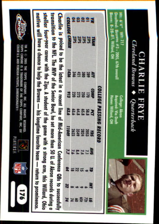 A0889- 2005 Topps Chrome FB Cards 1-200 +Rookies -You Pick- 15+ FREE US SHIP - Picture 343 of 379