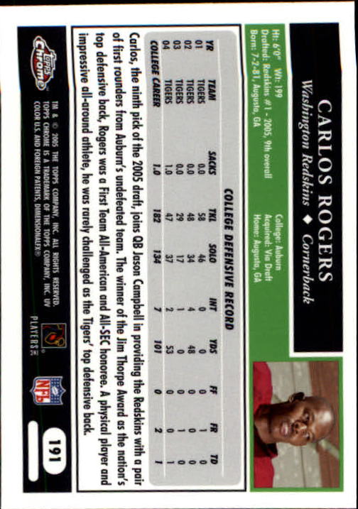 A0889- 2005 Topps Chrome FB Cards 1-200 +Rookies -You Pick- 15+ FREE US SHIP - Picture 365 of 379