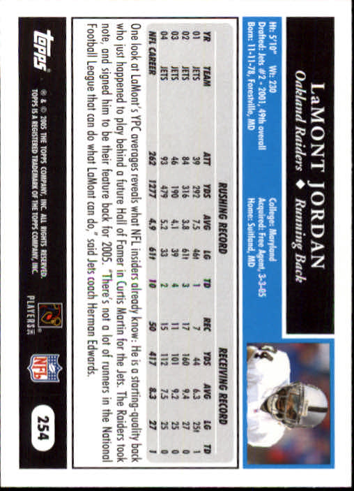 A0834- 2005 Topps Football Cards 251-440 +Rookies -You Pick- 15+ FREE US SHIP - Picture 7 of 333