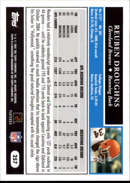 A0834- 2005 Topps Football Cards 251-440 +Rookies -You Pick- 15+ FREE US SHIP - Picture 13 of 333