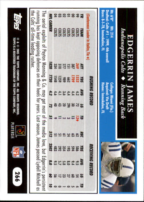 A0834- 2005 Topps Football Cards 251-440 +Rookies -You Pick- 15+ FREE US SHIP - Picture 31 of 333