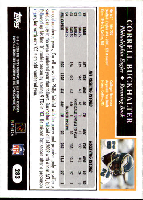 A0834- 2005 Topps Football Cards 251-440 +Rookies -You Pick- 15+ FREE US SHIP - Picture 61 of 333