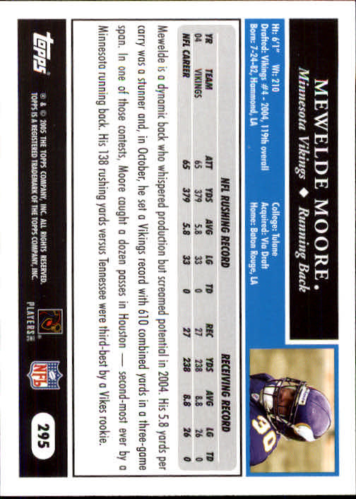 A0834- 2005 Topps Football Cards 251-440 +Rookies -You Pick- 15+ FREE US SHIP - Picture 85 of 333