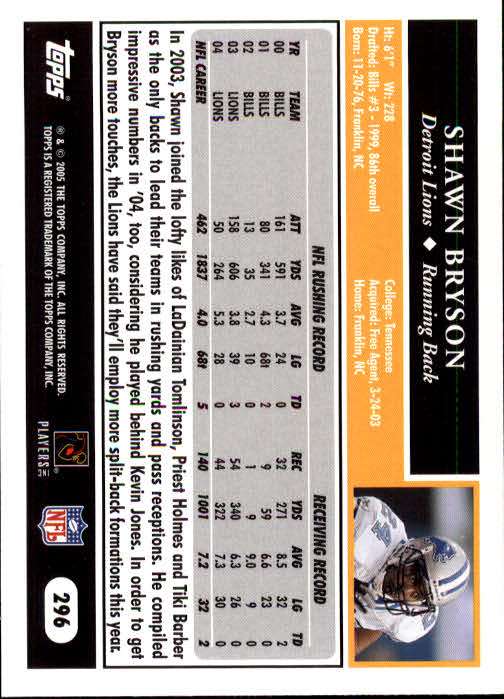 A0834- 2005 Topps Football Cards 251-440 +Rookies -You Pick- 15+ FREE US SHIP - Picture 87 of 333