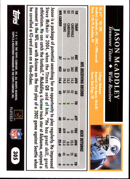 A0834- 2005 Topps Football Cards 251-440 +Rookies -You Pick- 15+ FREE US SHIP - Picture 105 of 333