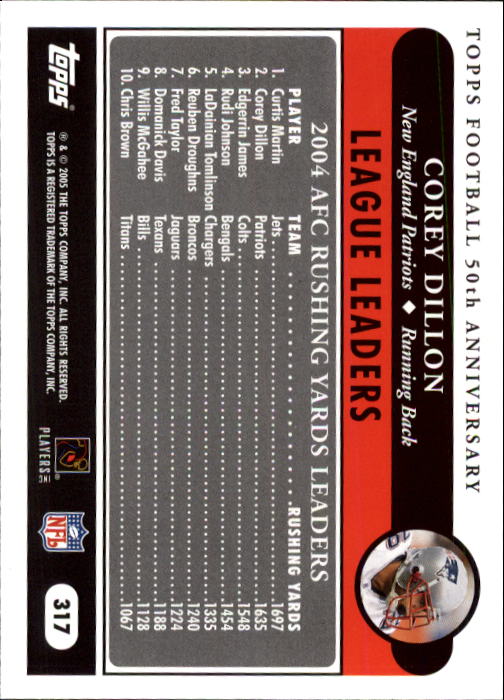 A0834- 2005 Topps Football Cards 251-440 +Rookies -You Pick- 15+ FREE US SHIP - Picture 129 of 333