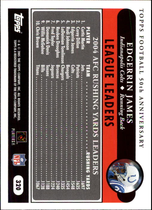 A0834- 2005 Topps Football Cards 251-440 +Rookies -You Pick- 15+ FREE US SHIP - Picture 133 of 333
