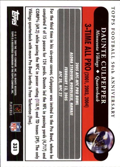 A0834- 2005 Topps Football Cards 251-440 +Rookies -You Pick- 15+ FREE US SHIP - Picture 143 of 333
