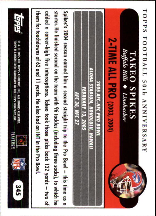 A0834- 2005 Topps Football Cards 251-440 +Rookies -You Pick- 15+ FREE US SHIP - Picture 169 of 333