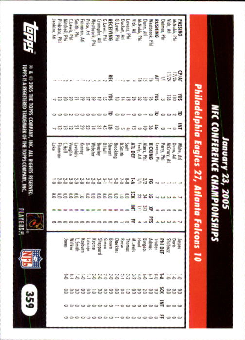 A0834- 2005 Topps Football Cards 251-440 +Rookies -You Pick- 15+ FREE US SHIP - Picture 193 of 333
