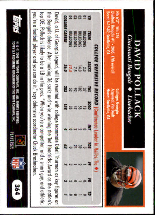 A0834- 2005 Topps Football Cards 251-440 +Rookies -You Pick- 15+ FREE US SHIP - Picture 201 of 333