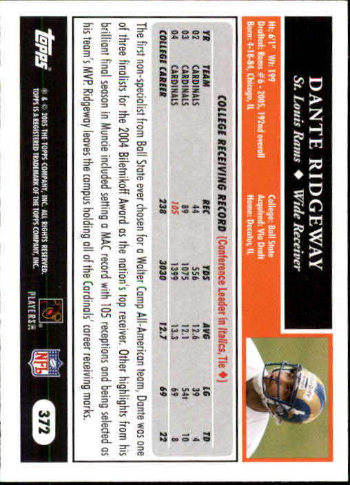 A0834- 2005 Topps Football Cards 251-440 +Rookies -You Pick- 15+ FREE US SHIP - Picture 217 of 333
