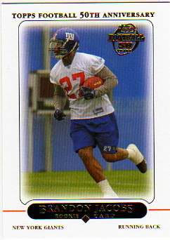 2005 Topps #378 Brandon Jacobs RC