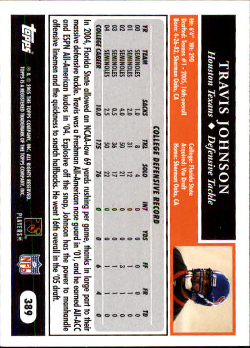 A0834- 2005 Topps Football Cards 251-440 +Rookies -You Pick- 15+ FREE US SHIP - Picture 249 of 333