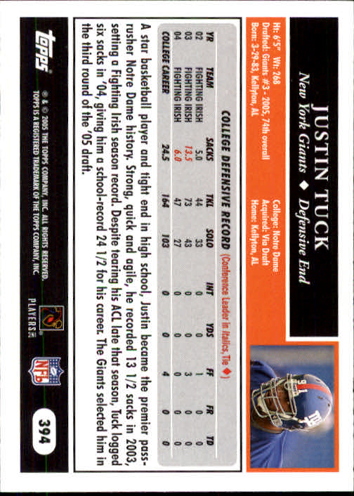 A0834- 2005 Topps Football Cards 251-440 +Rookies -You Pick- 15+ FREE US SHIP - Picture 259 of 333
