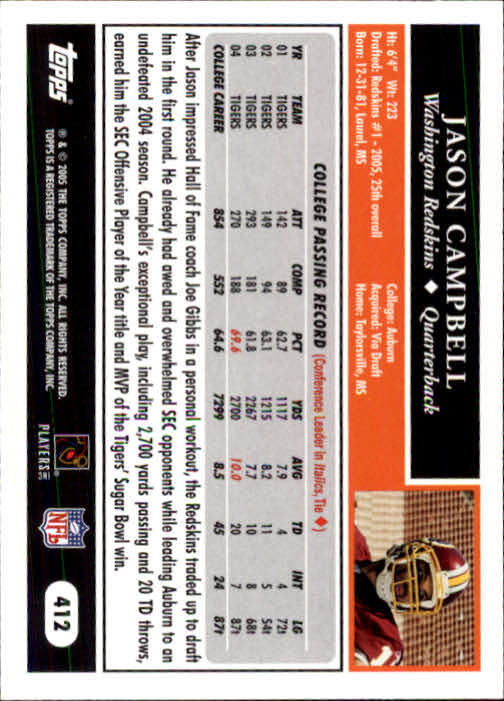 A0834- 2005 Topps Football Cards 251-440 +Rookies -You Pick- 15+ FREE US SHIP - Picture 291 of 333