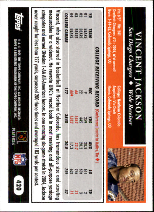 A0834- 2005 Topps Football Cards 251-440 +Rookies -You Pick- 15+ FREE US SHIP - Picture 299 of 333