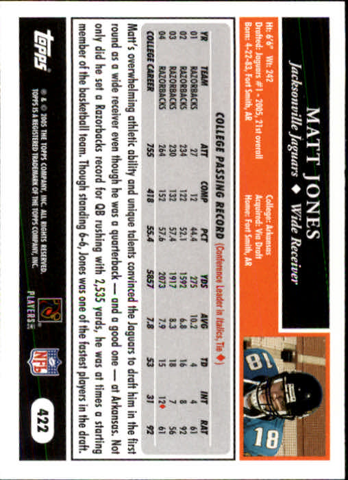 A0834- 2005 Topps Football Cards 251-440 +Rookies -You Pick- 15+ FREE US SHIP - Picture 303 of 333