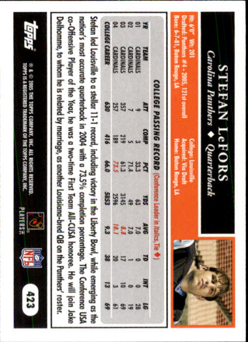 A0834- 2005 Topps Football Cards 251-440 +Rookies -You Pick- 15+ FREE US SHIP - Picture 305 of 333