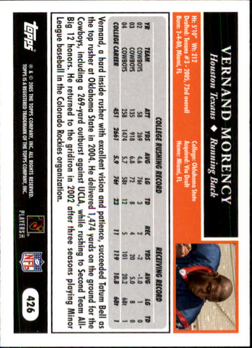 A0834- 2005 Topps Football Cards 251-440 +Rookies -You Pick- 15+ FREE US SHIP - Picture 309 of 333