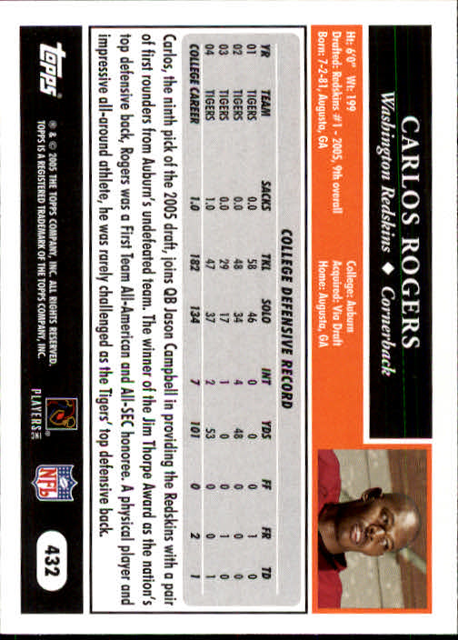 A0834- 2005 Topps Football Cards 251-440 +Rookies -You Pick- 15+ FREE US SHIP - Picture 317 of 333