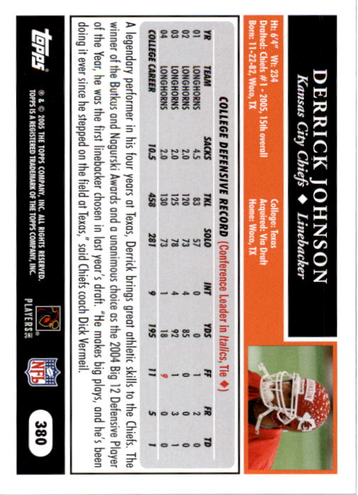 Sports Card Back