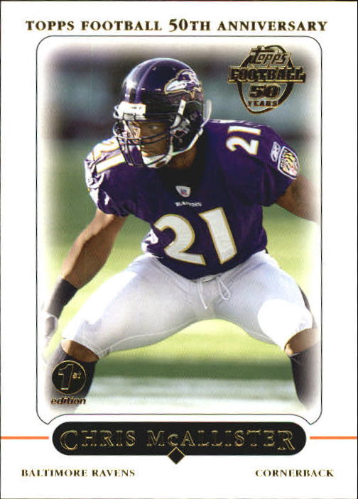 2005 Topps First Edition #100 Chris McAlister