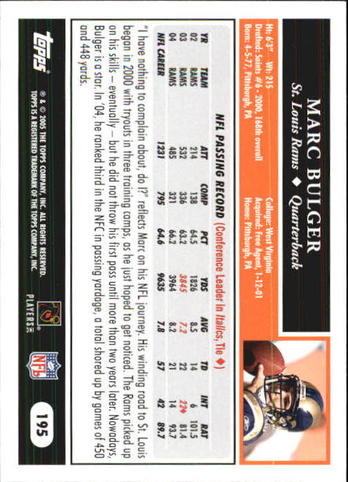 Sports Card Back