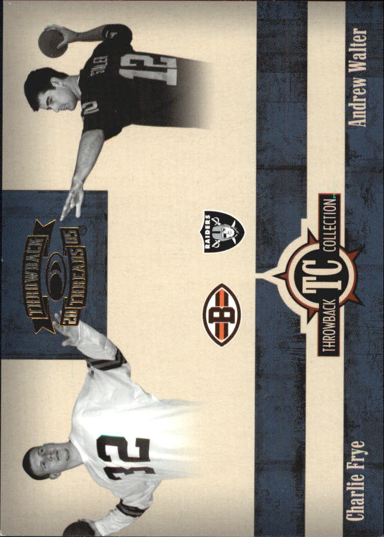 2005 Throwback Threads Throwback Collection #2 Charlie Frye/Andrew Walter