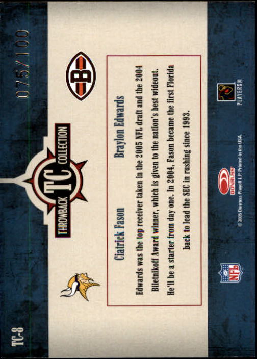 Sports Card Back
